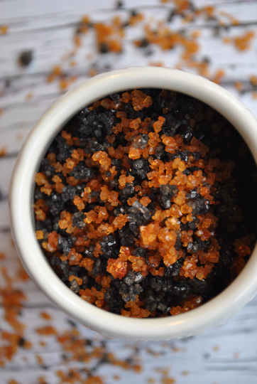Black and Orange Sugar Crystal